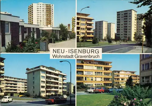 Ansichtskarte Gravenbruch-Neu-Isenburg MB: Hochhäuser 1972