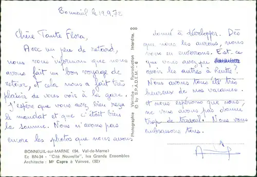 CPA Bonneuil-sur-Marne Cite Nouvelle 1972