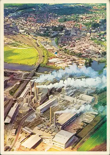 Ansichtskarte Itzehoe Luftbild Fabrikanlage 1971