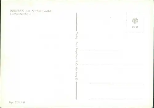 Ansichtskarte Reinbek Luftbild 1972