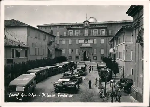 Cartoline Castel Gandolfo Palazzo Pontificio Bus LKW 1963