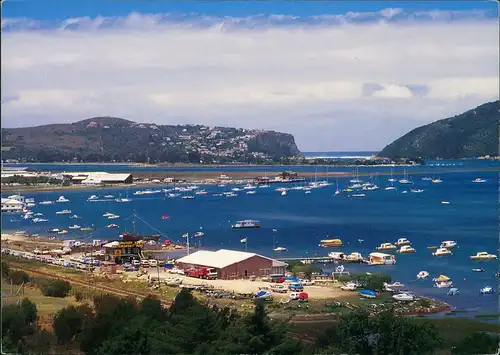 Postcard Knysna Stadt, Hafen 1983