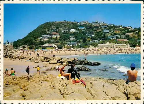 Postcard Plettenberg Bay Stadt und Strand 1980