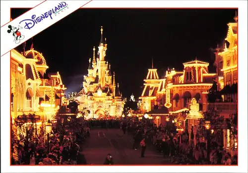 CPA Paris Disneyland Paris Main Street Mickey Mouse 1990