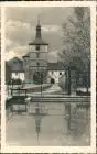 Postcard Welwarn Velvary Straßenpartie am Stadttor 1931