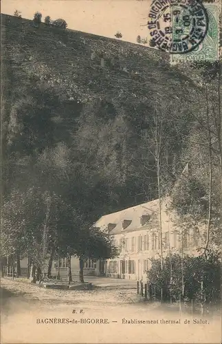 CPA Bagnères-de-Bigorre Établissement thermal de Salut 1908