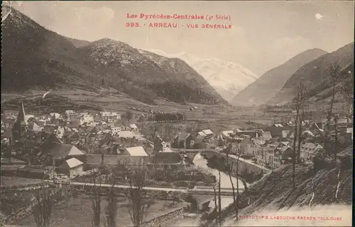 CPA Arreau Blick auf die Stadt 1913