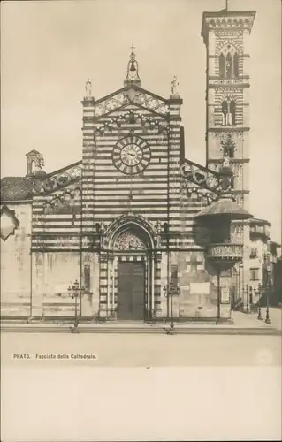 Cartoline Prato (Toskana) Facciata della Cattedrale Kirchen Gebäude 1920