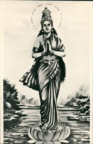 Ansichtskarte  Artx Indien - La Vierge Marie Religiöse Darstellung 1960