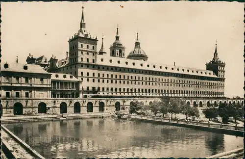 San Lorenzo de El Escorial Pool of la Huerta Palast Kloster 1960