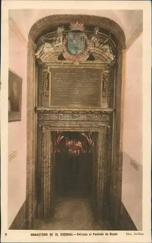 San Lorenzo de El Escorial MONASTERIO Entrada al Panteón de Reyes 1950