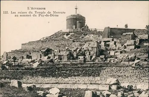 .Frankreich L'AUVERGNE Ruines du Temple de Mercure, Puy-de-Dome 1910