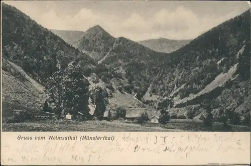 CPA Kolmar Colmar Wolmsathal Münsterthal Elsaß 1905