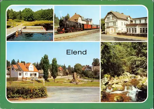 Elend (Harz) Waldbad, Bahnhof, FDGB-Erholungsheim "Donbass", Teilansicht  1983