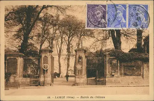 L’Aigle Laigle Entrée du Château, Eingang zum Schloss, Castle 1940