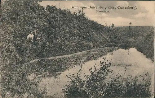 Ansichtskarte Kranenburg Duivelsberg / Teufelsberg Hexenplatz 1922