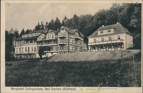 Ansichtskarte Bad Sachsa Berghotel Eulingwiese 1933