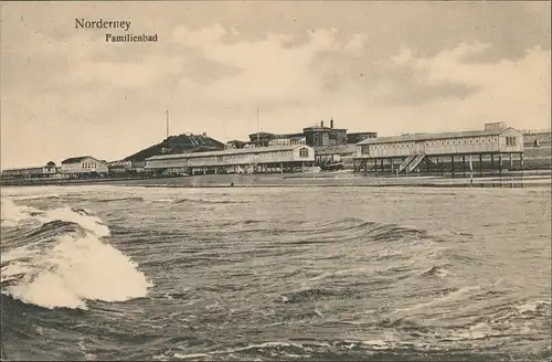 Ansichtskarte Norderney Familienbad 1922