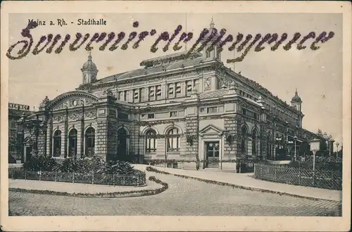 Ansichtskarte Mainz Stadthalle 1921