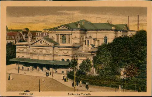 Ansichtskarte Duisburg Partie Städtische Tonhalle 1910