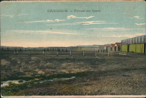 Ansichtskarte Griesheim Sportplatz 1928