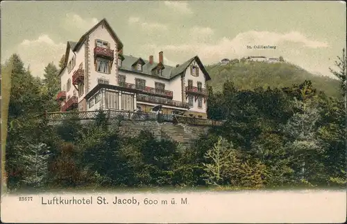 CPA St. Odilienberg Mont Sainte-Odile Kurhotel St, Jakob 1909