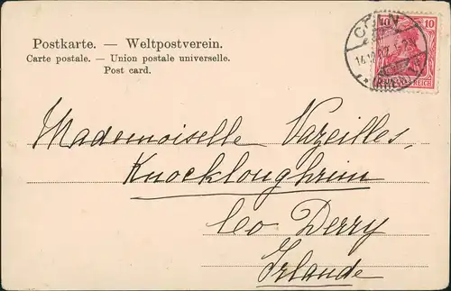 Ansichtskarte Köln Chlodwigsplatz belebt, Personen, Baum Allee 1902