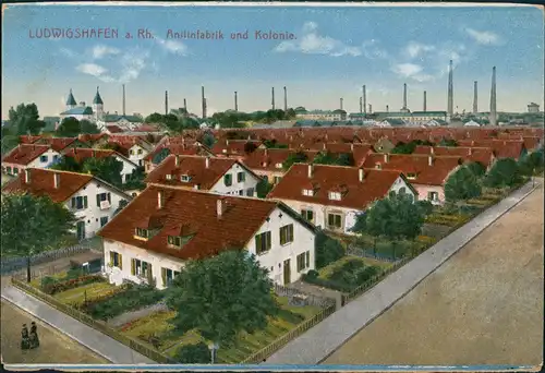 Ludwigshafen Wohn-Kolonie der BASF Badische Anilin und Soda Fabrik 1910