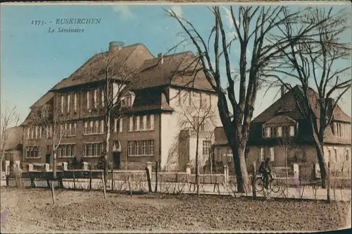 Euskirchen Strassen Partie am Seminar, Le Séminaire (frz. Karte) 1925