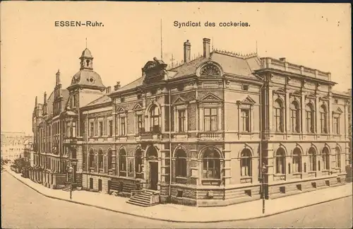 Ansichtskarte Essen (Ruhr) Syndicat des cockeries - Gebäude Ansicht 1927