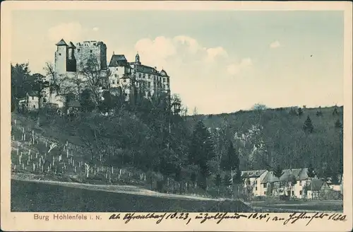 Mudershausen Restauration Burg Hohlenfels (Nassau) Post-Zollhaus 1920