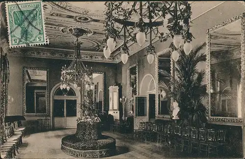 Ansichtskarte Baden-Baden Conversationshaus Blumensaal Innenansicht 1911/1906