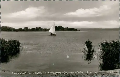 Ansichtskarte Bad Malente-Gremsmühlen-Malente Segelboot auf Kellersee 1961