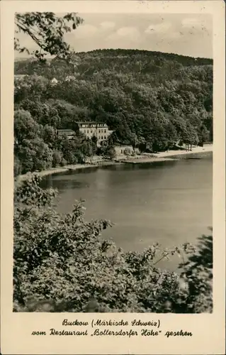 Ansichtskarte Buckow (Märkische Schweiz) Blick von Bollersdorfer Höhe 1956