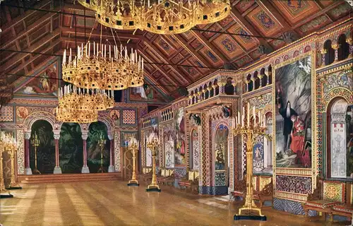 Ansichtskarte Schwangau Sängersaal im Königlichen Schloß Gallerie 1910