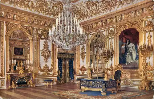 Ansichtskarte Chiemsee Beratungssaal im Königlichen Schloß 1910
