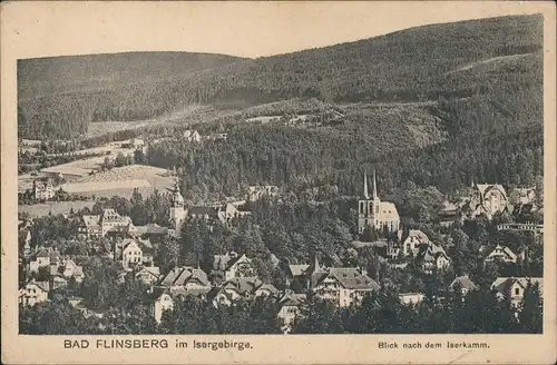 Bad Flinsberg Świeradów-Zdrój Panorama  Blick nach Iserkamm Isergebirge 1927