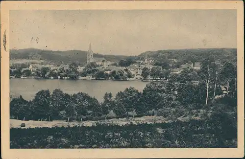 Buckow (Märkische Schweiz) Blick von Ferdinandhöhe Panorama-Ansicht 1943