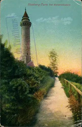 Ansichtskarte Kaiserslautern Humbergturm Turm Gebäude 1922
