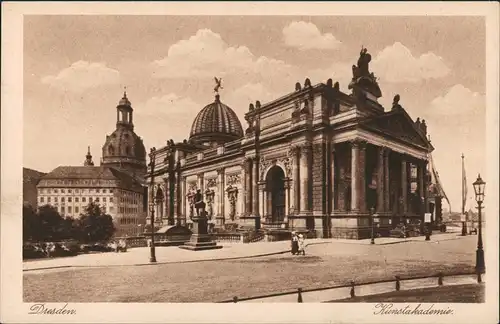 Innere Altstadt-Dresden Kunstakademie Akademie (heutige Kunsthochschule) 1920