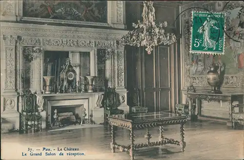 Pau (Pyrénées-Atlantiques) Le Grand Salon de réception/Großer Empfangssalon 1910