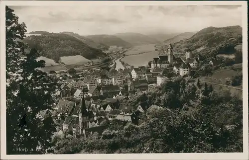 Ansichtskarte Horb am Neckar Blick auf die Stadt 1928