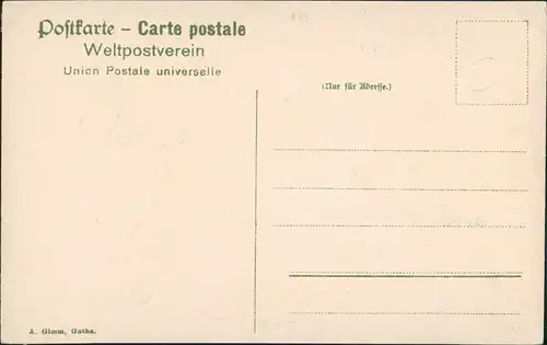 Ansichtskarte Gotha Hauptmarkt 1903