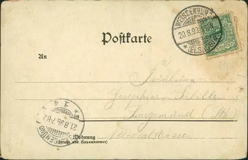 Schwaben Schwäbische Volkstracht Tracht Trachten Typen 1899