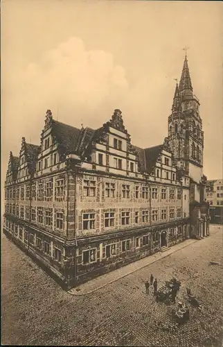 Ansichtskarte Ansbach Kgl. Landgericht Gumbertuskirche 1913