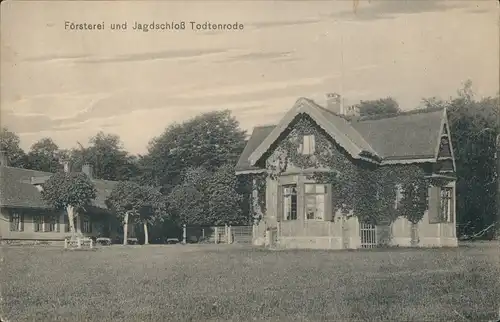 Ansichtskarte Thale (Harz) Todtenrode Försterei Jagdschloß 1911