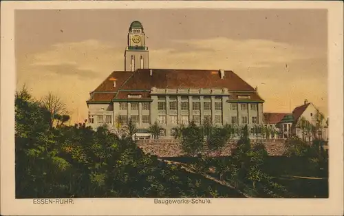 Ansichtskarte Essen (Ruhr) Baugewerksschule 1928