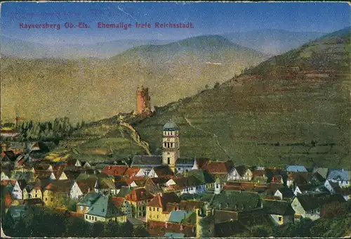 CPA Kaysersberg Stadtblick 1925