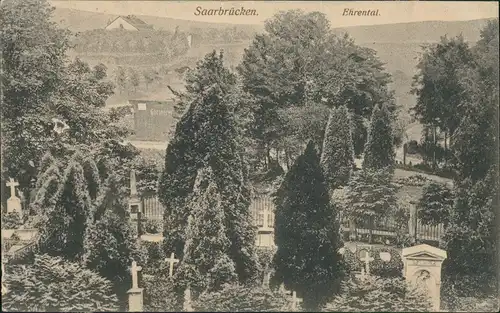 Ansichtskarte Saarbrücken Ehrental-Friedhof 1919