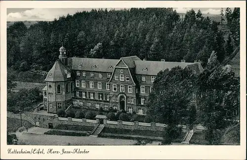 Ansichtskarte Nettesheim Blick auf Herz-Jesu-Kloster 1930